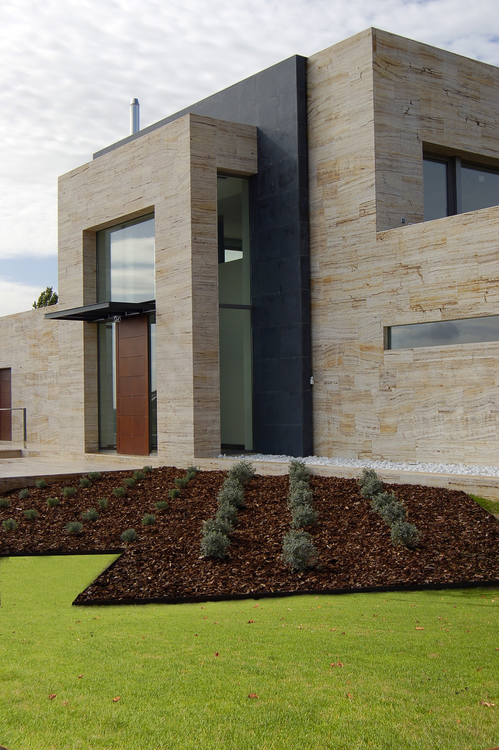 Modern Hillside Villa - Travertine & Limestone Project